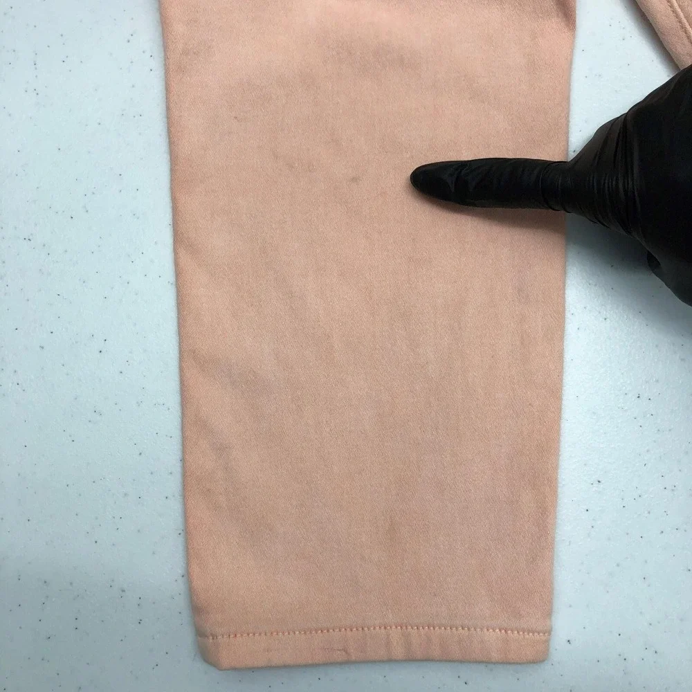 Michael Kors Pants Womens 10 Pink Izzy Cropped Skinny Jeans Stretch Casual Peach